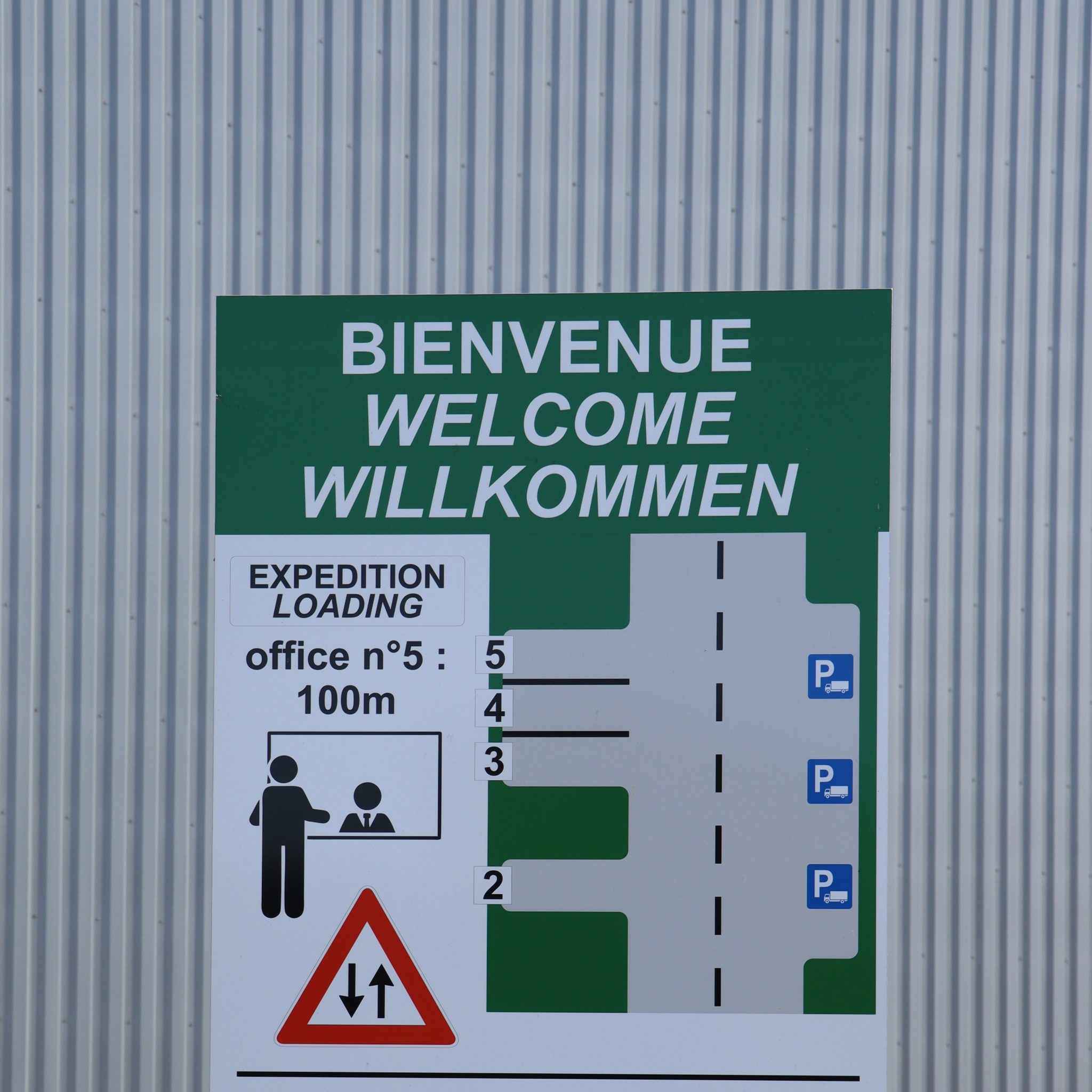 panneau plan parking