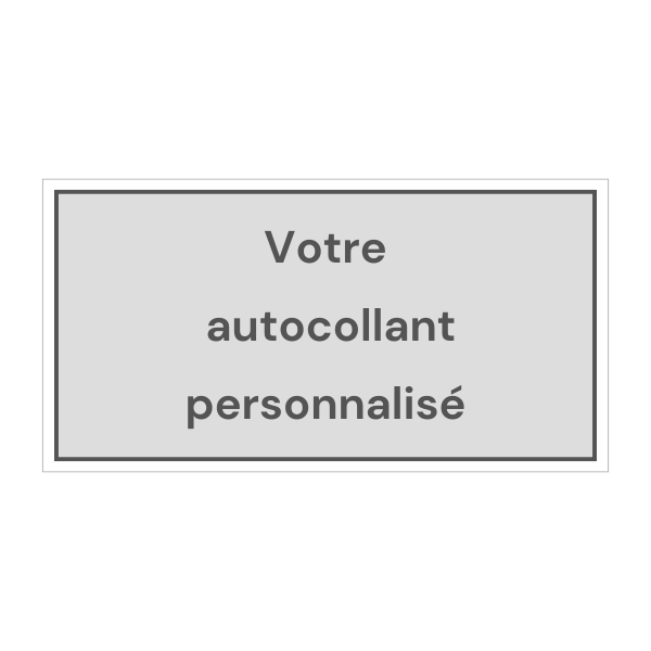 autocollant personnalise rectangle