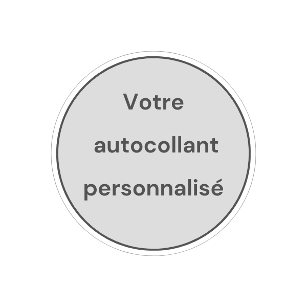 autocollant personnalise rond