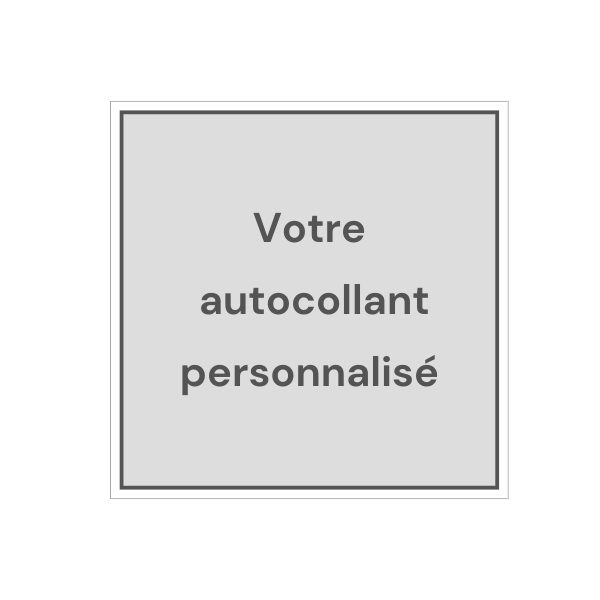 autocollant personnalise carre